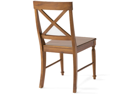 Dining Chair With X Shaped Back (Set of 2)