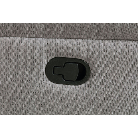 Sebring - Upholstered Manual Reclining Loveseat With Center Storage Console - Gray