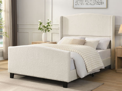 Platform Bed Frame With Tall Headboard And High Footboard