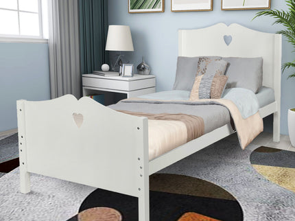 Platform Bed With Slat Support And Headboard And Footboard