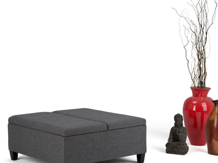 Ellis - Coffee Table Storage Ottoman Contemporary Design
