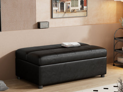 Twin Size Folding Ottoman Sleeper Bed With Mattress Convertible Guest Bed