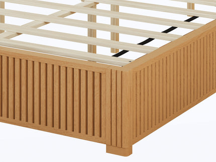 Platform Bed Frame With Headboard, Floor Standing Design