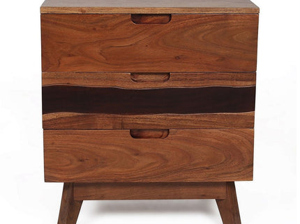 Nightstand Natural Wood - Brown