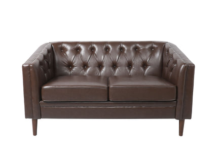 Sophisticated Loveseat With Diamond Stitched Detailing