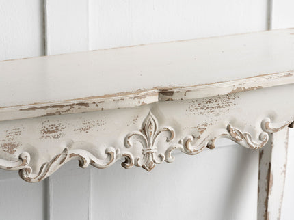 Slimline wash Console Table, For Hallway Living Room Bedroom - White Washed