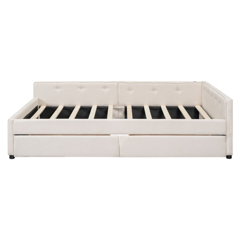 Platform Bed With USB Ports