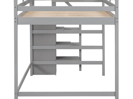 Loft Bed With Built In Storage Wardrobe And Staircase