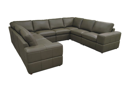 Modern Sectional Sofa With Large Square Arms