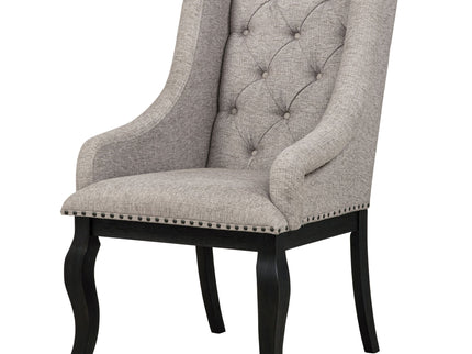 Kinzler - Arm Chair (Set of 2) - Tan / Black