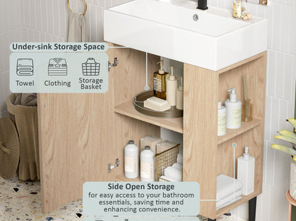 Bathroom Vanity, Combo Cabinet, Bathroom Storage Cabinet, Single Ceramic Sink