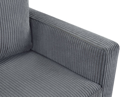 Sleeper Sofa With Foldable Mattress, USB Ports, Side Table & Storage Pocket