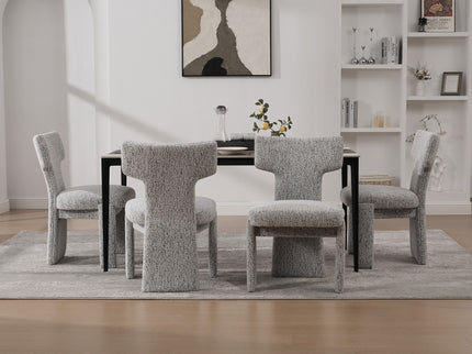 Armless Curved Back Accent Chairs