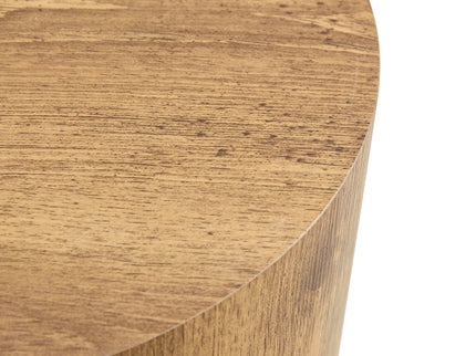 Cylindrical End Coffee Table, Living Room Furniture - Wood