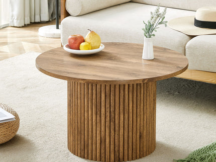 Modern Circular Coffee Table Cylindrical Design