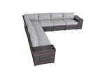 Dark Brown / 7 Seater Sectional