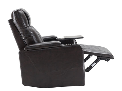 Power Motion Recliner With USB Charging Port And Hidden Arm Storage 2 Convenient Cup Holders Design And 360 Degree Swivel Tray Table