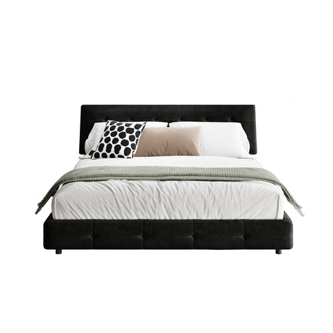 Tufted Headboard With Extra-Large Ultra-Soft Cloud Pillow Design