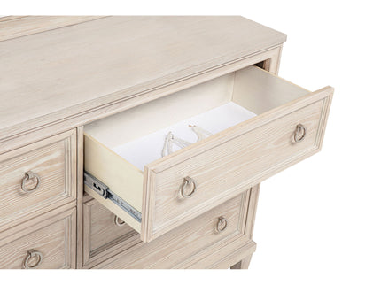 Wedner - 6 Drawer Dresser With Mirror - Oak