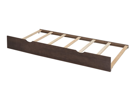 Storage Platform Bed With Pull Out Shelves, Trundle, And 2 Drawers