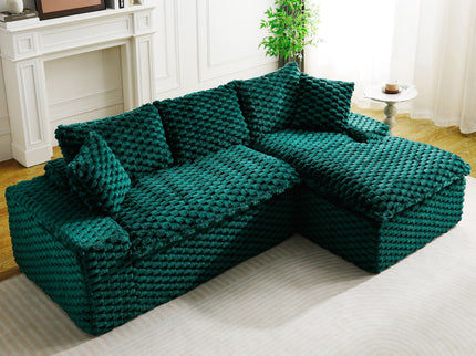 Modular Sofa, Convertible Twin Seat With Chaise Lounge