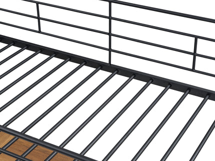 Loft Bed & 3 Layers Of Shelves And L-Shaped Desk