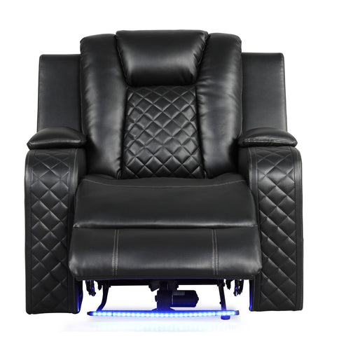 Benz - Power Recliner Set With LED Lighting And USB Charging