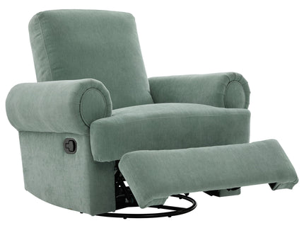 Manual Swivel Recliner Rocker Chair With Adjustable Backrest