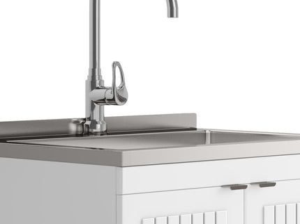 Murphy - Laundry Cabinet & Faucet And Stainless Steel Sink