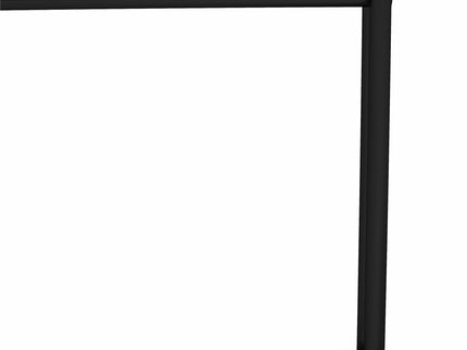 Vance - Computer Desk With Fluted Glass Desktop - Black