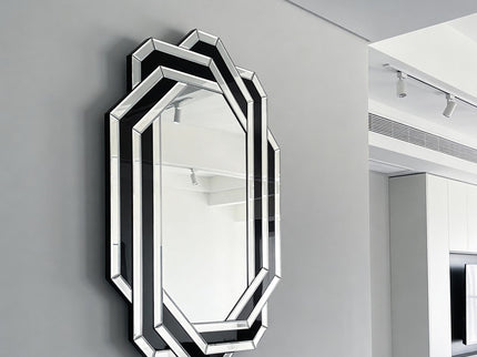Diamond Wall Mirror - Silver