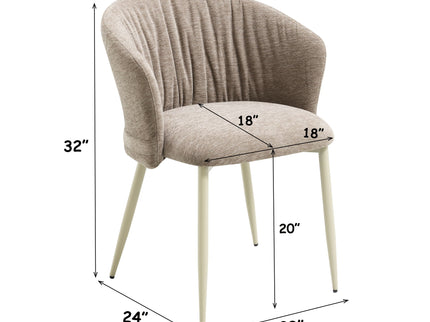 Ogin - Arm Chair (Set of 2) - Beige / Natural