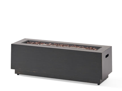 Modern Rectangular Iron Fire Pit 50, 000 Btu