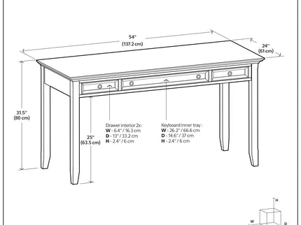 Amherst - Desk - Hickory Brown