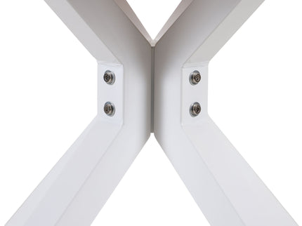 Pedestal Table For Living Room - White / Light Oak