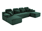 Dark Green / U-Shaped Sectional