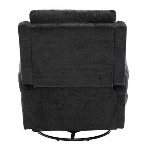 Manual Recliner Massage Chair With Swivel Rocker, 8 Massage Modes, Side Storage Pocket