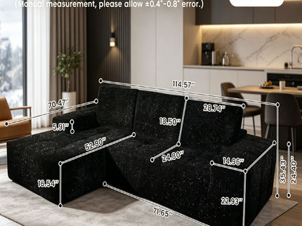 Boneless Couches For Living Room With Chaise