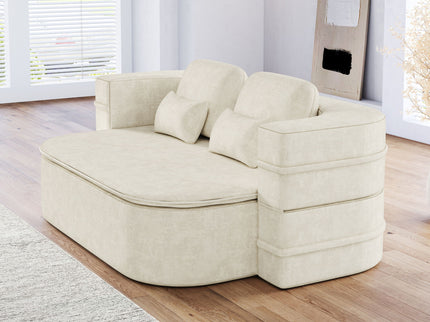 2 In 1 Foldable Sofa Bed With Multi Functional Blanket, Floor Lounge Sofa