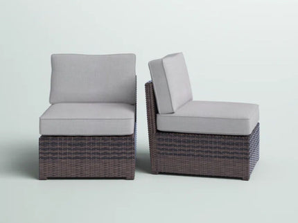 Armless Patio Chair With Cushions