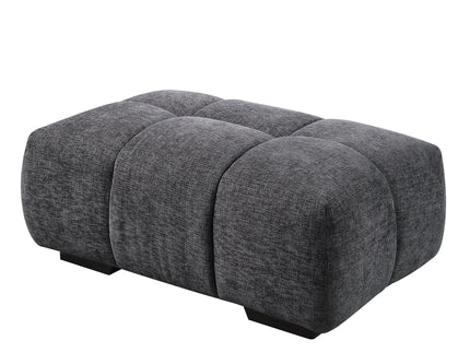 Chosen - Chenille Ottoman - Gray