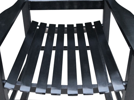 Classic Wooden Porch Rocker Chair Populus Wood Comfortable Design