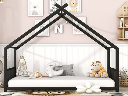 Metal House Bed