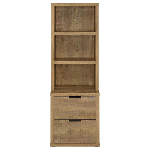 Geary - 3 Shelf Bookcase With USB Charging And Lockable Top Drawer