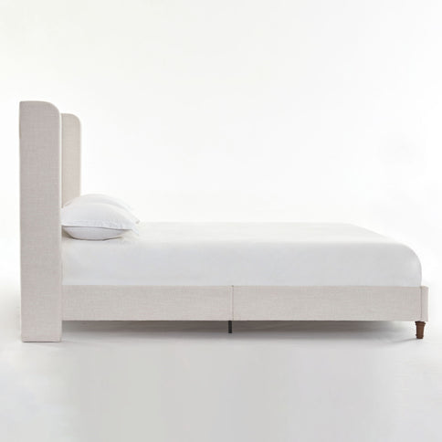 Harper - Tall Headboard Upholstered Bed / High Headboard / Elegant Simplicity / No Box Spring Needed