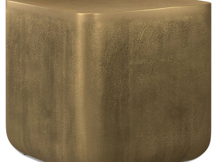 Bassett - Cast Aluminum Side Table - Brown