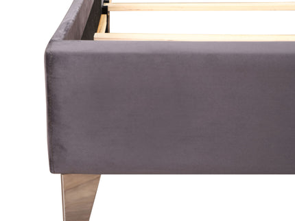 Upholstered Nailhead Trim Chic Bed