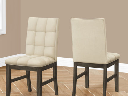 Dining Chair, Upholstered, Dining Room, Transitional (Set of 2) - Cream