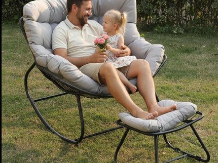 Egg Rocking Chair With Ottoman