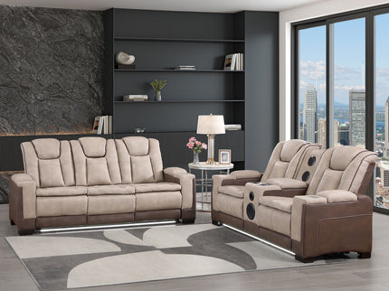 Bruno - Power Reclining Living Room Set With LED Lighting